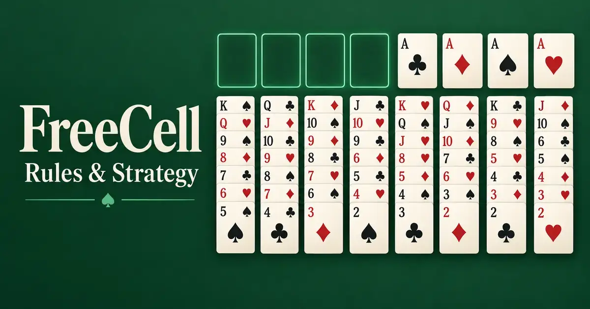 How to Play FreeCell Solitaire: Rules, Strategy and Why (Almost) Every Deal Is Winnable