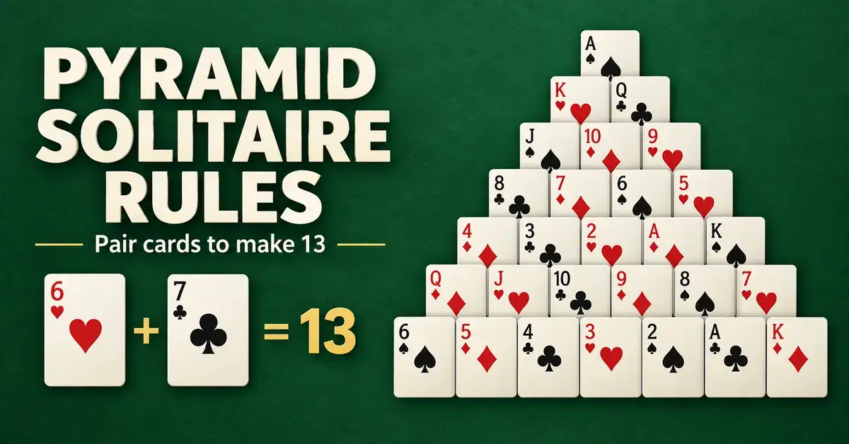 Pyramid Solitaire Rules: How to Play and Clear the Pyramid
